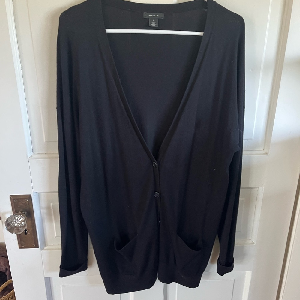 Halogen Classic Black cardigan size med